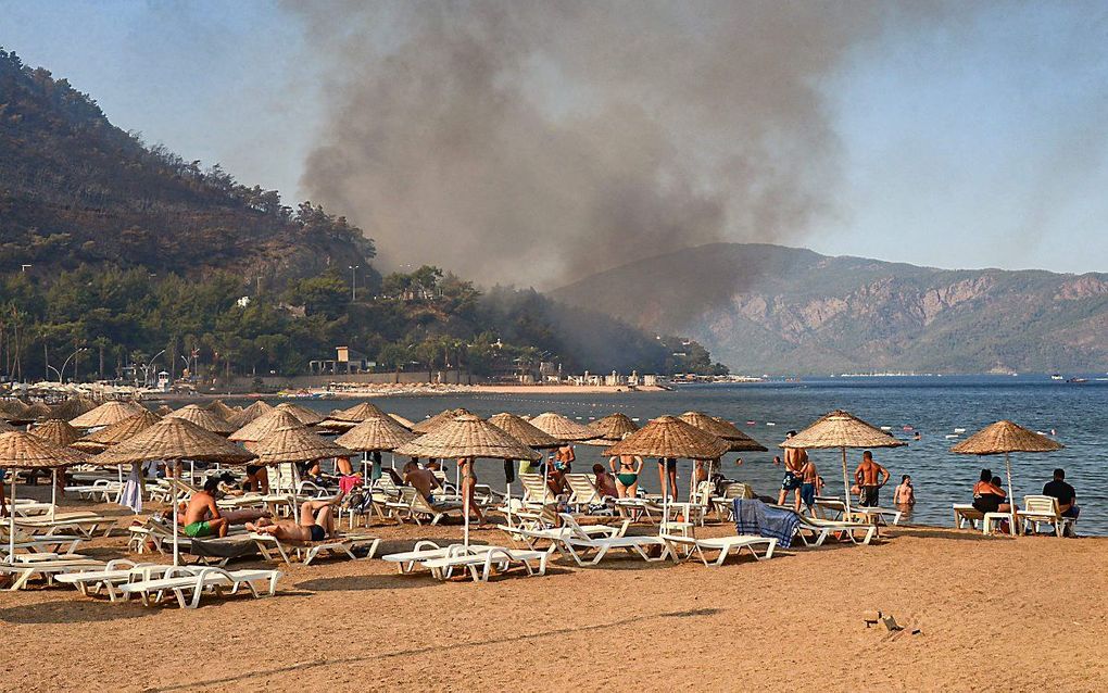 De Turkse kust bij Marmaris. beeld AFP, Illyas Akengin