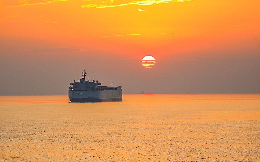 De kust bij Oman. beeld EPA, IRANIAN ARMY