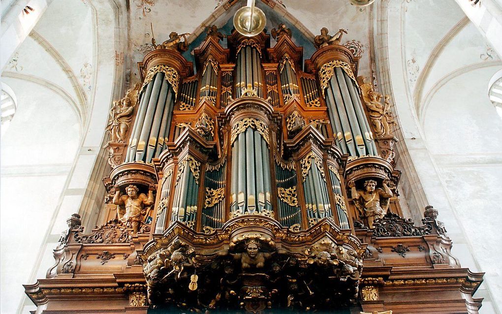 Het Schnitgerorgel in de Grote Kerk in Zwolle. beeld Sjaak Verboom