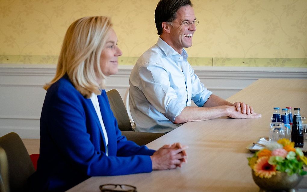 Kaag en Rutte. beeld ANP, Bart Maat