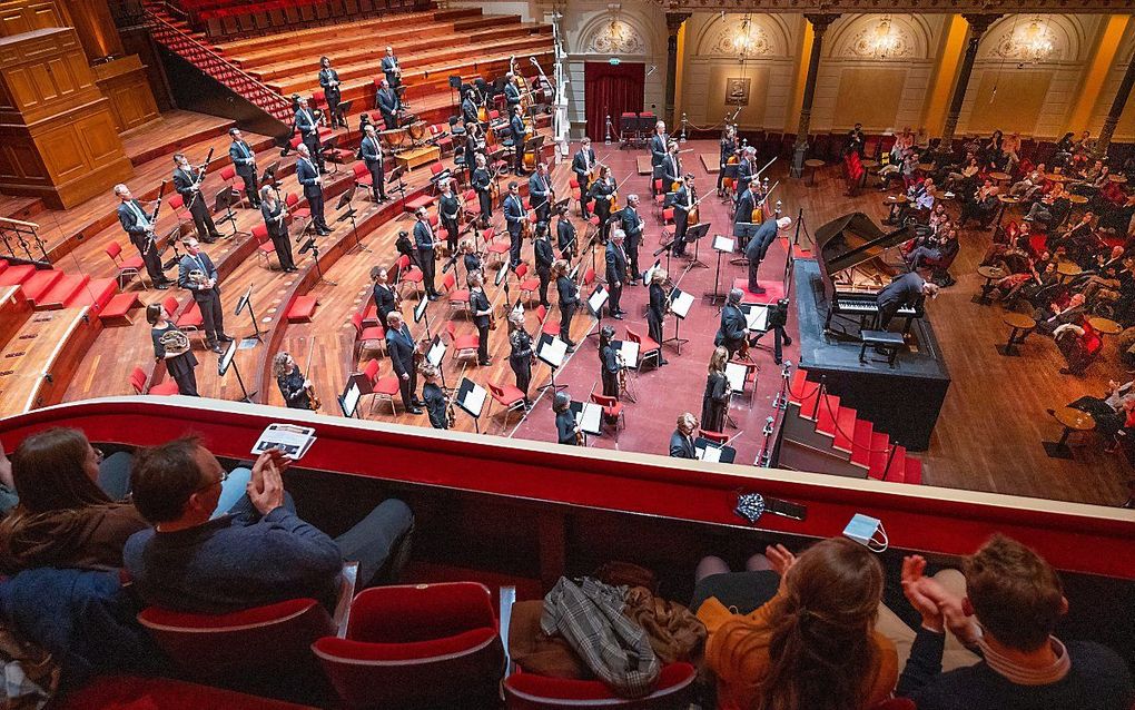 In april namen concerten van het Amsterdamse Concertgebouworkest deel uit van het programma Testen voor Toegang. beeld ANP, Kippa Evert Elzinga