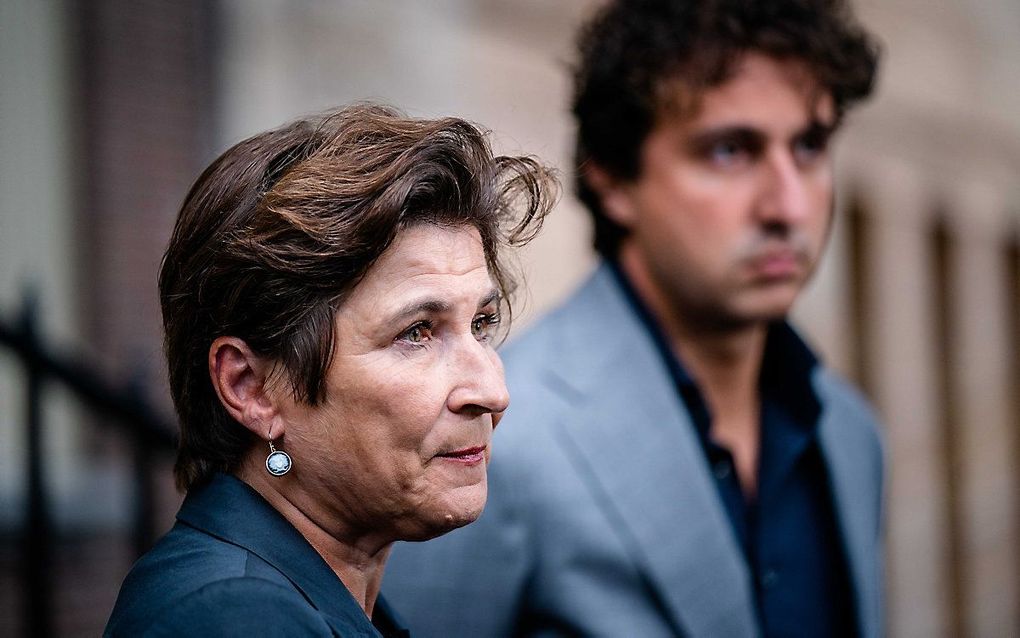 Ploumen (PvdA) en Klaver (GroenLinks). beeld ANP, Bart Maat