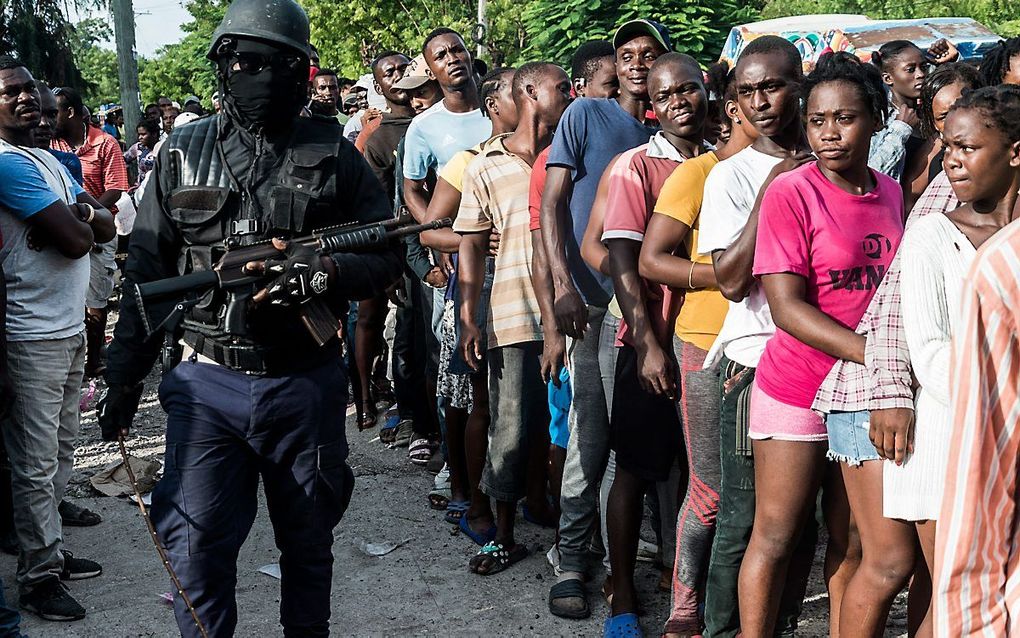 Het zuiden van Haïti is zwaar getroffen door de aardbeving van vorige week zaterdag. Veel mensen wachten er nog altijd op hulp. beeld AFP, Reginald Louissant jr.