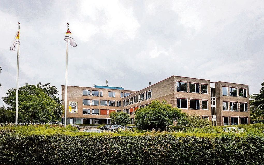 Schoolgebouw van de Jacobus Fruytier scholengemeenschap te Apeldoorn. beeld RD