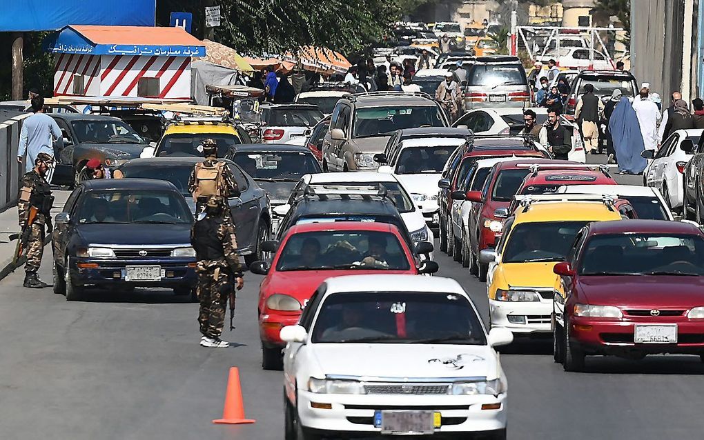 Checkpoint in Kabul. beeld AFP, Aamir QURESHI