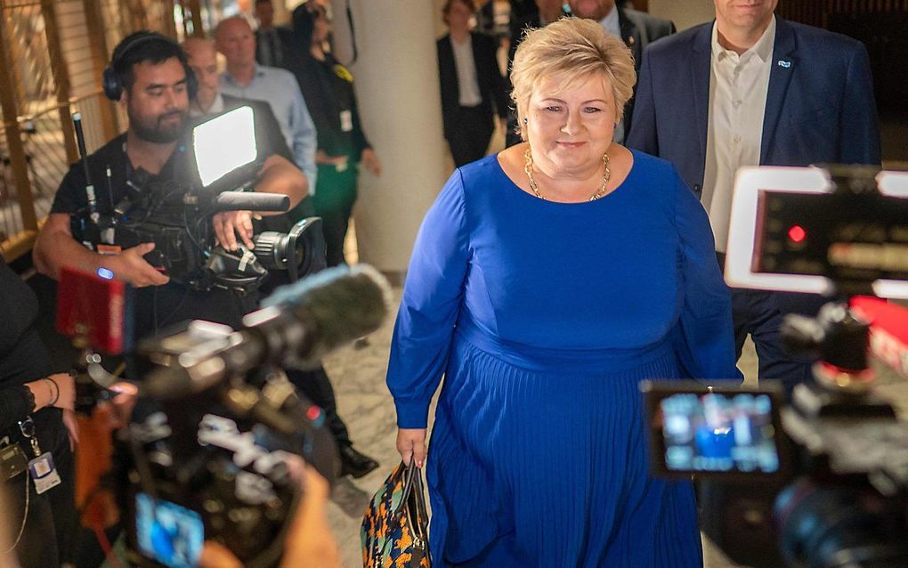 Solberg. beeld AFP,  Heiko Junge