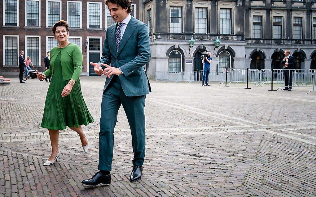 Ploumen en Klaver. beeld ANP, Bart Maat