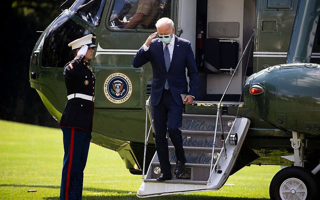 De Amerikaanse president Joe Biden. beeld EPA, Michael Reynolds