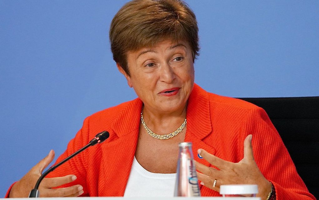 Directrice van het IMF, Kristalina Georgieva. beeld EPA, Clemens Bilan