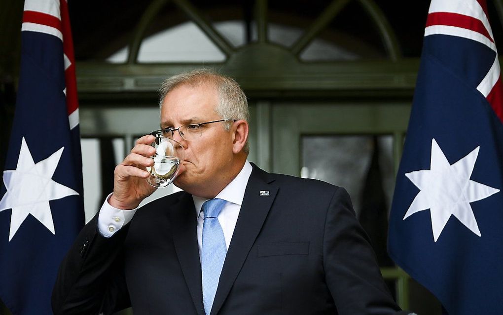 Scott Morrison. beeld EPA LUKAS COCH