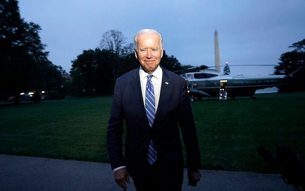 De Amerikaanse president Joe Biden. beeld EPA, Yuri Gripas