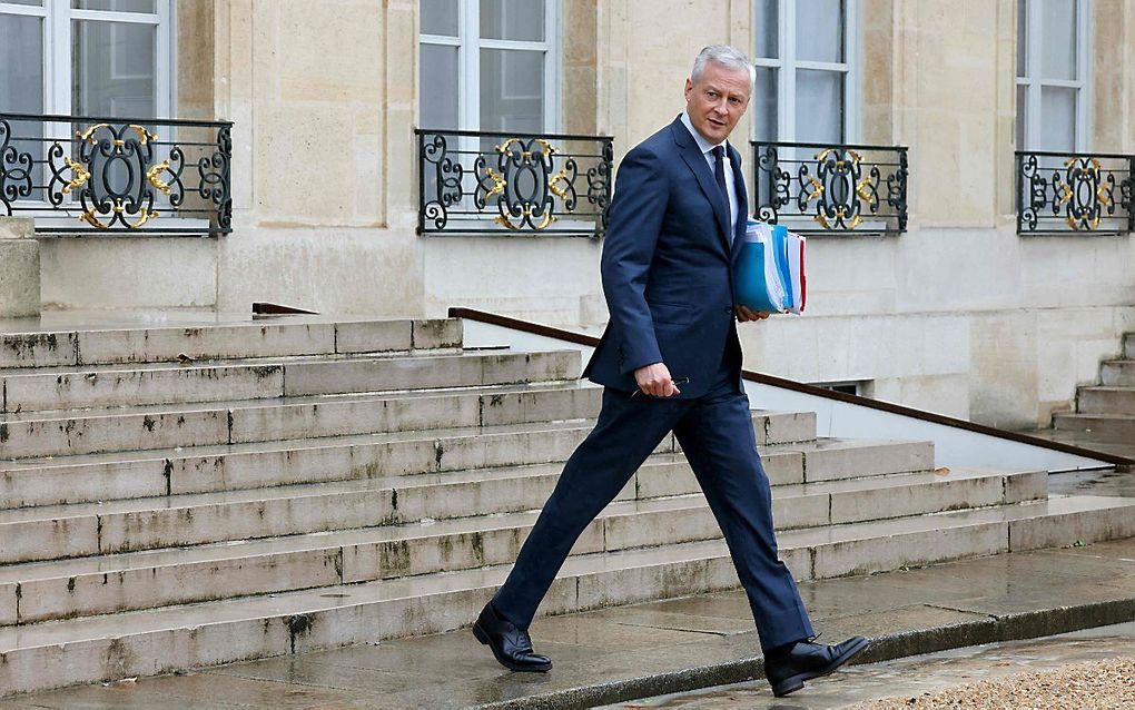 De Franse minister van Financiën Bruno Le Maire. beeld AFP, Ludovic Marin