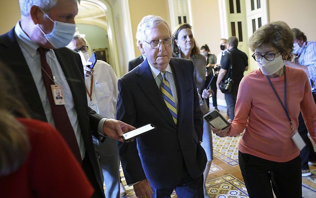 Mitch McConnell. beeld AFP, Kevin Dietsch