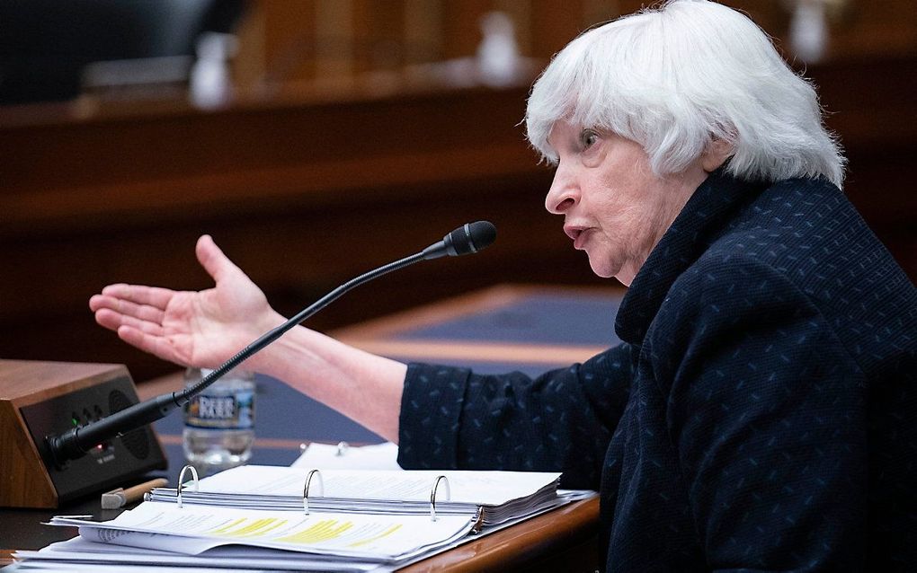 Yellen. beeld AFP, Sarah Silbiger