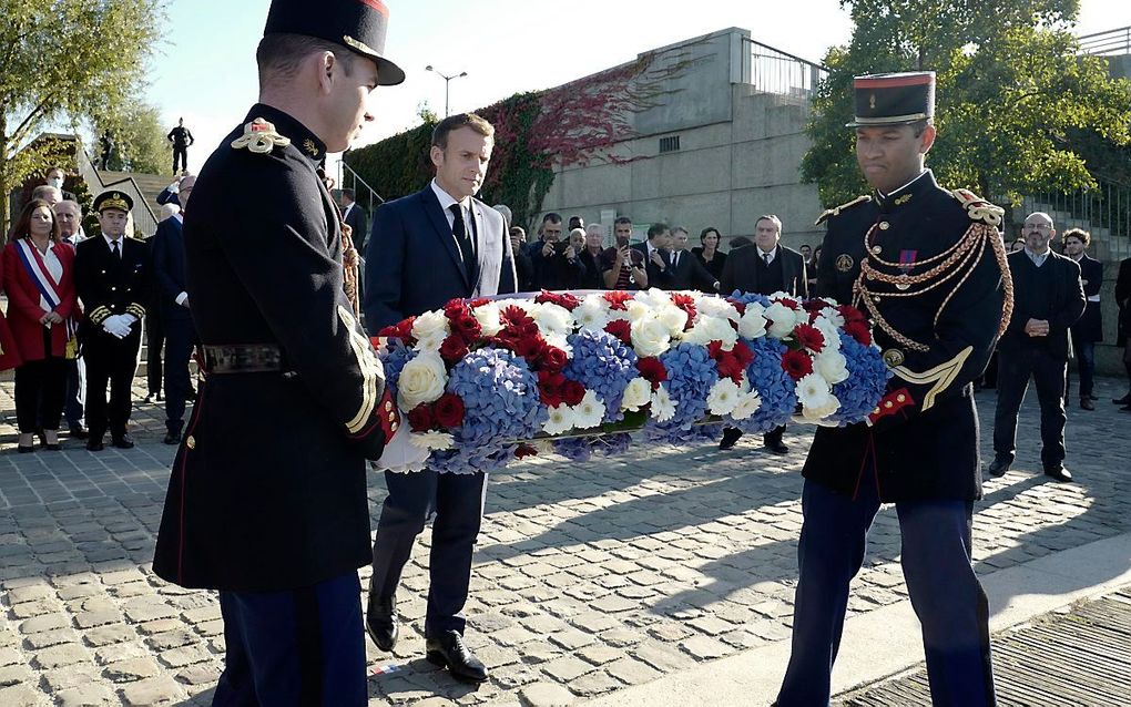 Macron. beeld AFP, Rafael Yaghobzadeh