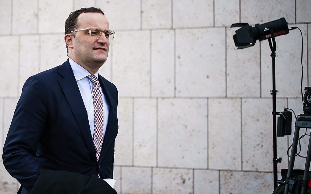 De Duitse minister van Volksgezondheid Jens Spahn. beeld EPA, Clemens Bilan