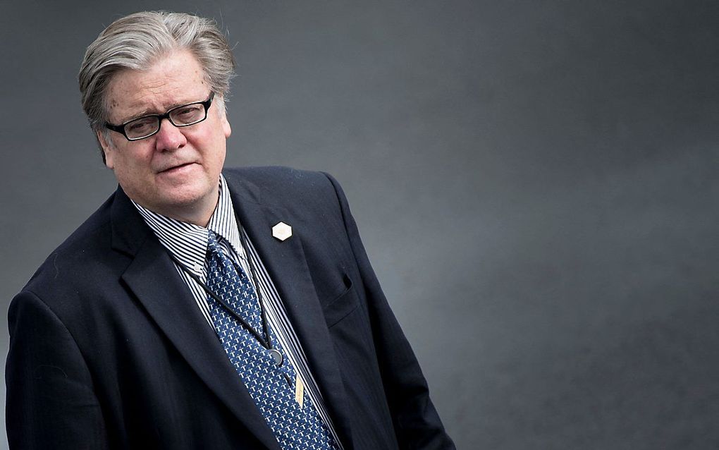 Steve Bannon. beeld AFP, Brendan Smialowski