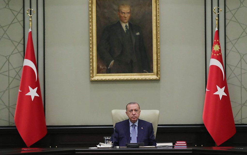 De Turkse president Erdogan. beeld AFP