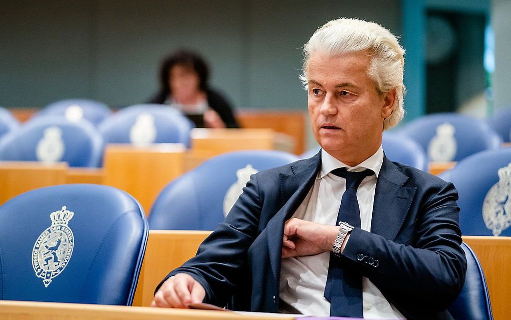 PVV-leider Geert Wilders zou het „heel oneerlijk en niet te rechtvaardigen” vinden als niet-gevaccineerden de klos zouden zijn bij maatregelen. beeld ANP, Bart Maat