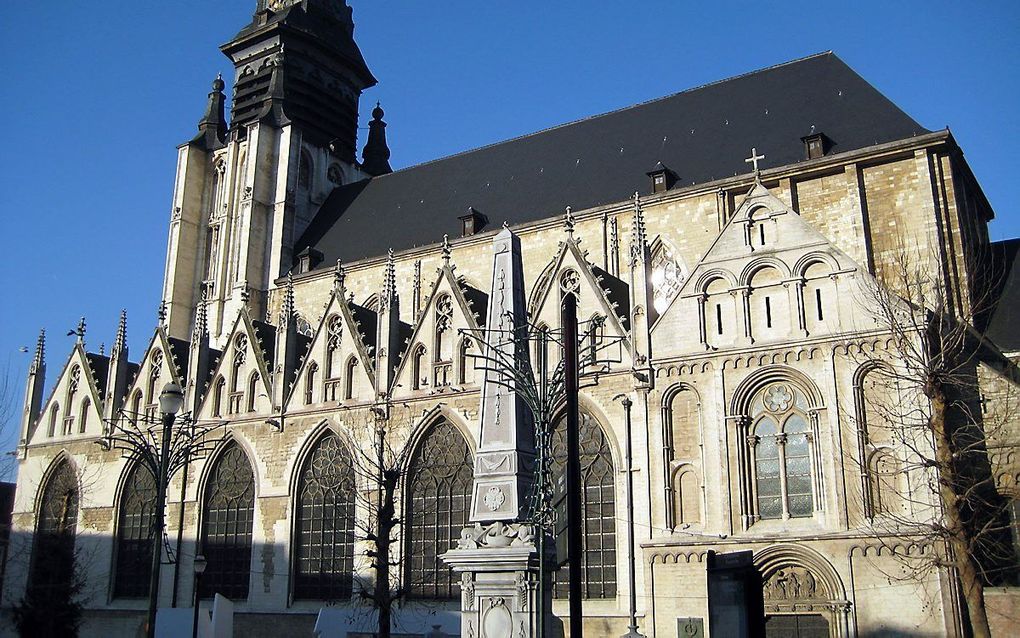 De Onze-Lieve-Vrouw-ter-Kapellekerk in Brussel. beeld Tijl Vereenooghe