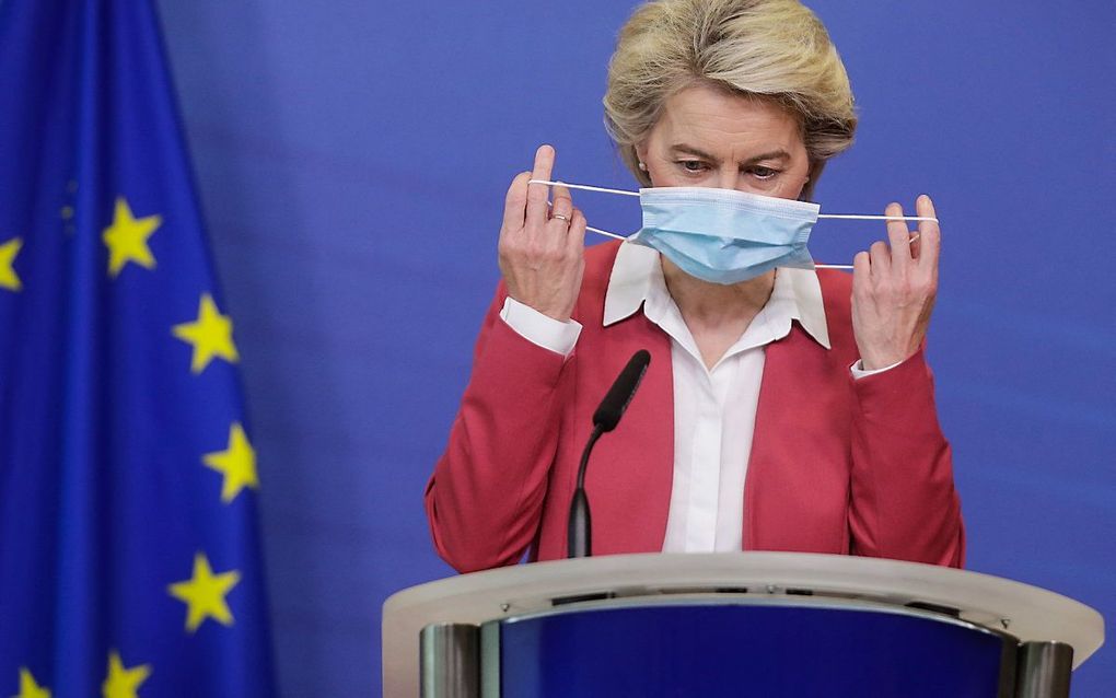 Ursula von der Leyen, voorzitter van de Europese Commissie. beeld AFP, Stephanie Lecocq