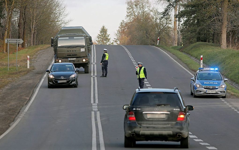 De grens van Polen en Wit-Rusland. beeld EPA, Artur Reszko