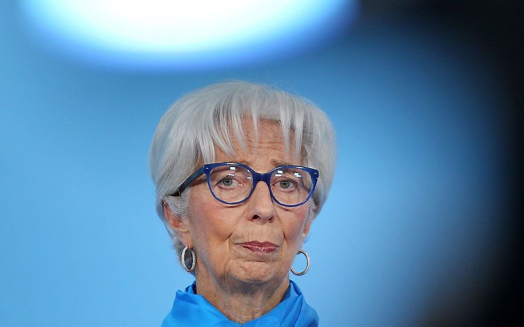 President van de Europese Centrale Bank (ECB) Christine Lagarde. beeld AFP, Daniel Roland