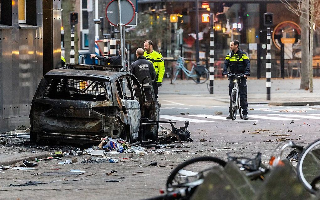 Rotterdam, zaterdagmorgen. beeld ANP, JEFFREY GROENEWEG