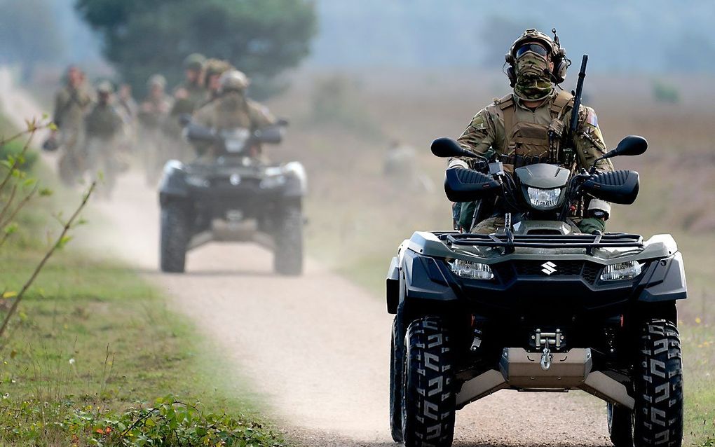 Oefenende militairen. beeld ANP, Sander Koning