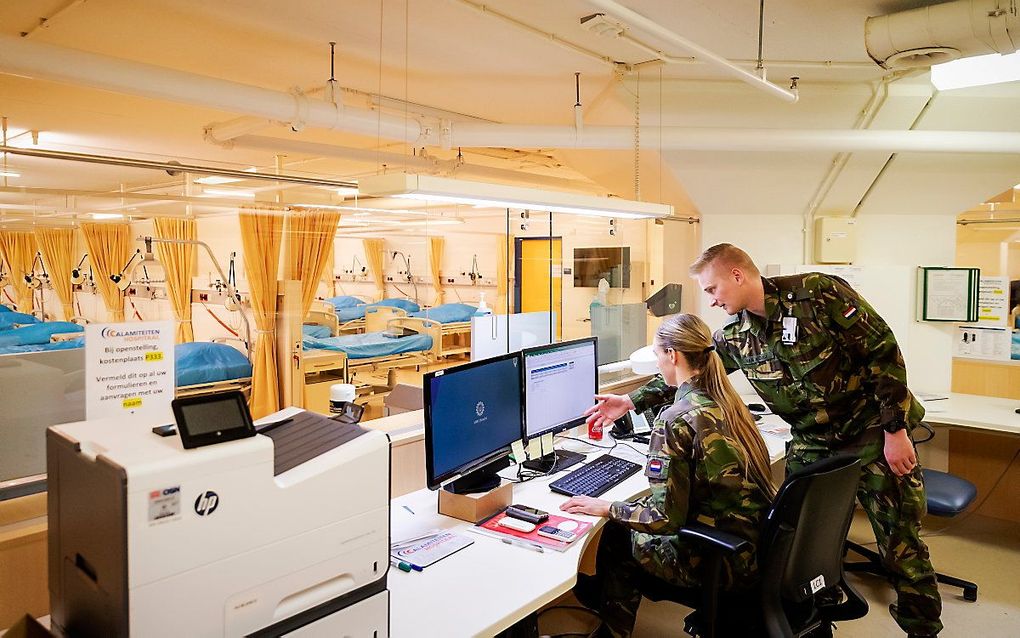 In april 2020 hielp Defensie op de IC-afdeling van het UMC Utrecht. beeld ANP, Robin van Lonkhuijsen