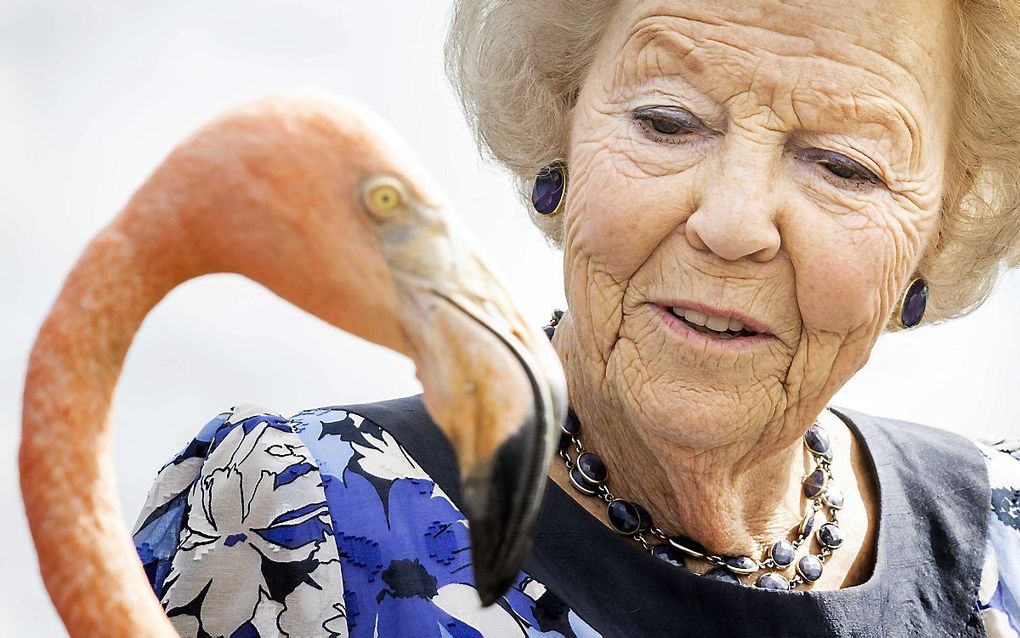 Prinses Beatrix op de tweede dag van haar bezoek aan Curaçao. beeld ANP, Koen van Weel