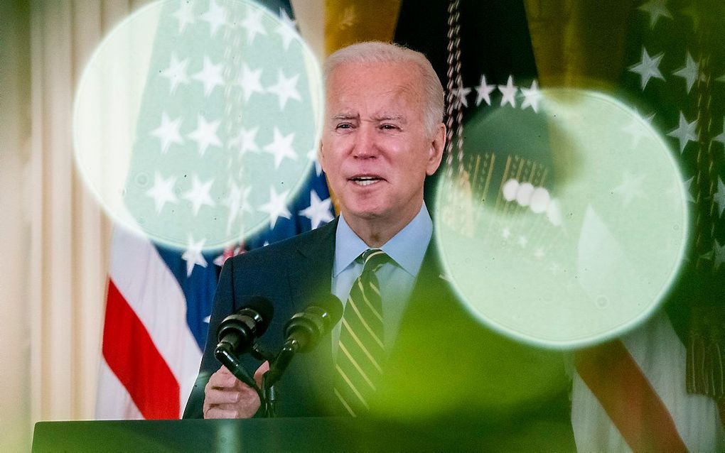 De Amerikaanse president Joe Biden. beeld EPA, Shawn Thew