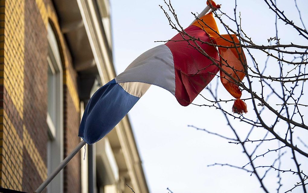 In Sassenheim hangt dinsdag de vlag uit voor prinses Amalia. beeld ANP, Frank van Beek