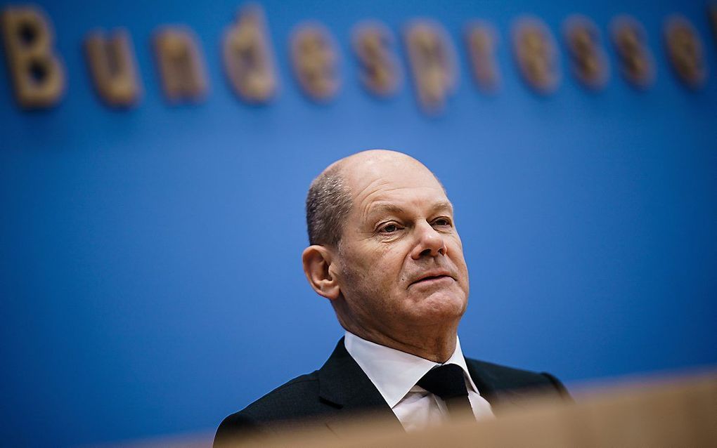 Olaf Scholz. beeld EPA, Clemens Bilan