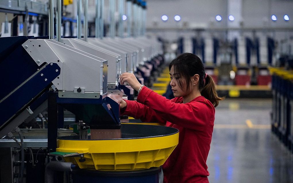 In 2016 bouwde LEGO zijn eerste Aziatische fabriek in Jiaxing, China. beeld EPA, Johannes Eisele