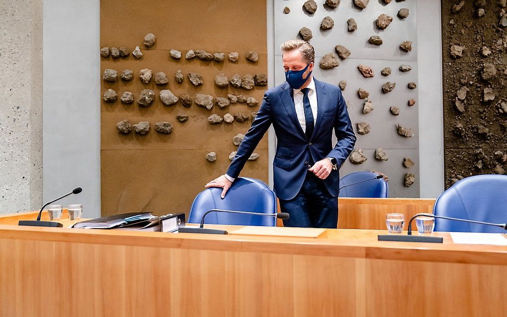 De Jonge woensdagavond in de Tweede Kamer. beeld ANP, Bart Maat