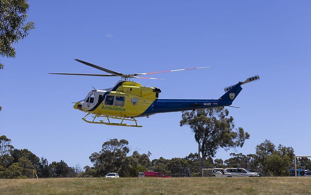 Het ongeluk gebeurde donderdagochtend (lokale tijd) op een basisschool in Devonport, waar het einde van het Australische schooljaar werd gevierd. beeld EPA, Grant Wells Australia and New Zealand