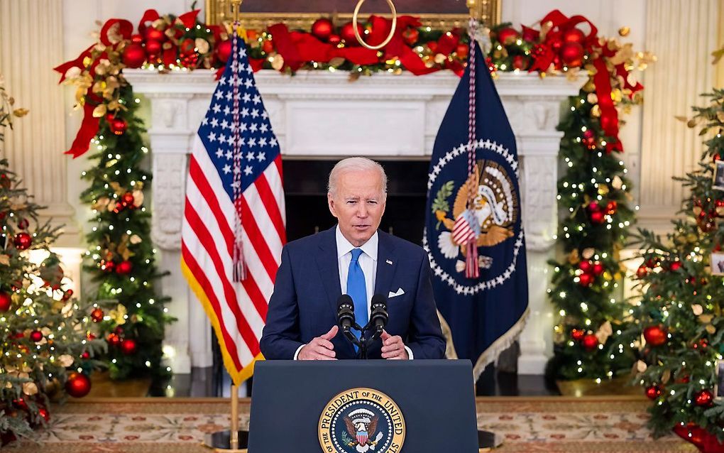 De Amerikaanse president Joe Biden. beeld EPA, Jim Lo Scalzo