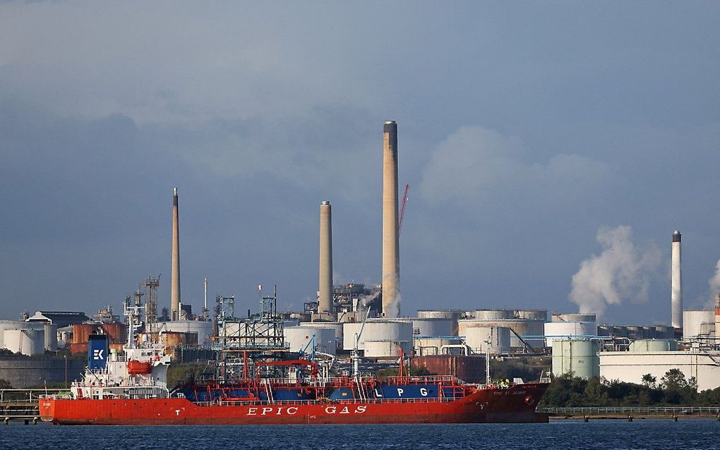 Een lng-tanker. beeld AFP, Adrian Dennis