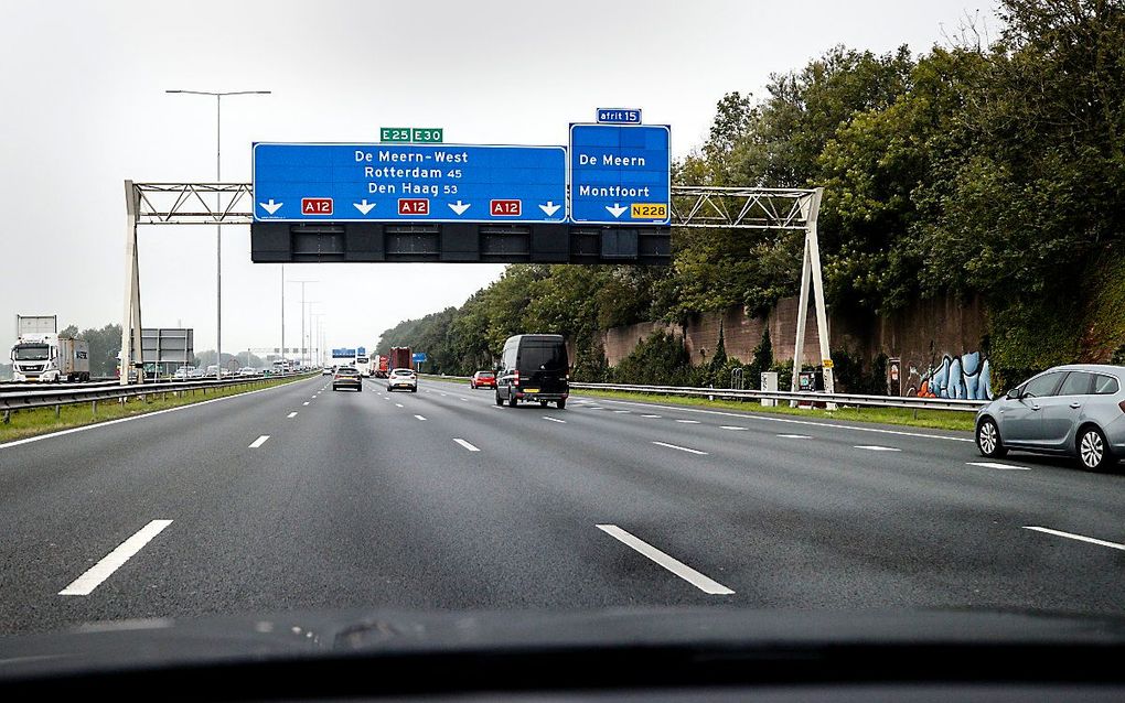 De A12 bij knooppunt Oudenrijn. beeld ANP, Sem van der Wal