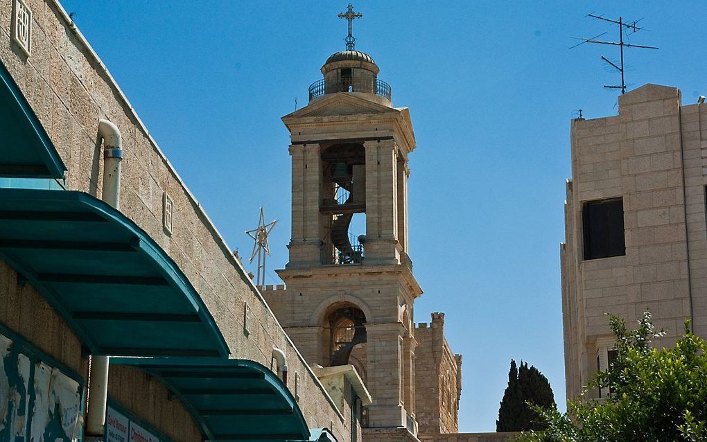 De Geboortekerk in Bethlehem. beeld Wikimedia