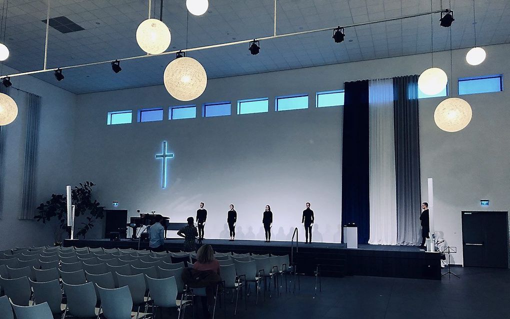 De gereformeerde kerk vrijgemaakt in Hardinxveld-Giessendam. beeld gkv Hardinxveld-Giessendam