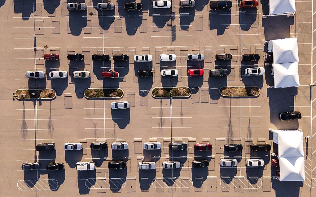 Teststraat in Louisville, Kentucky. beeld AFP, Jon Cherry