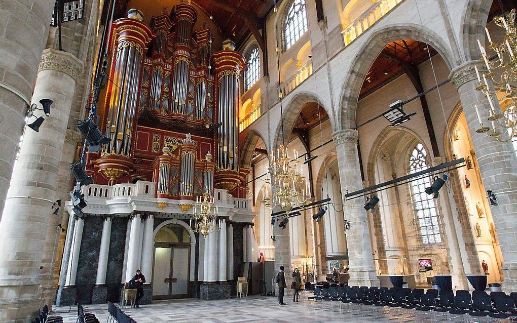 Het orgel in de Rotterdamse Laurenskerk. beeld RD, Anton Dommerholt