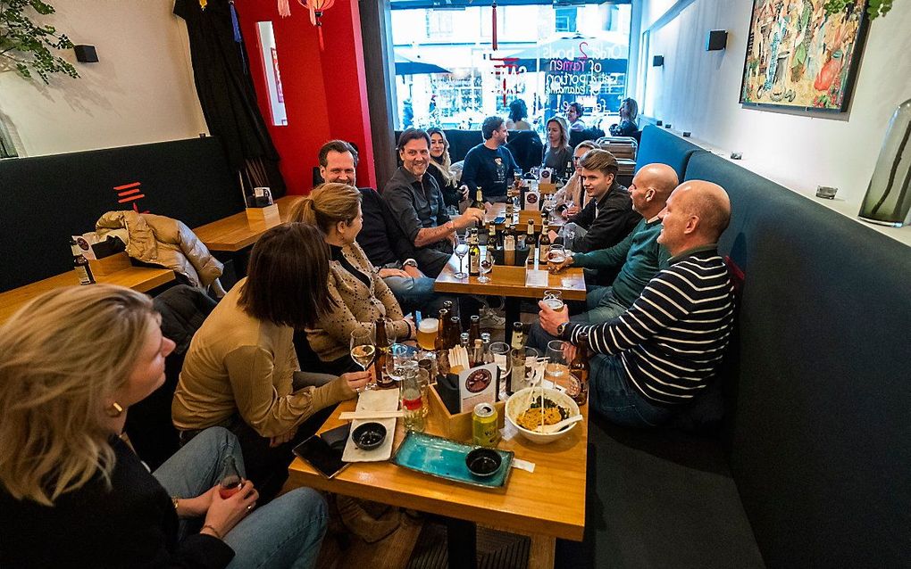 Sanu Ramen in Utrecht zat zaterdagmiddag vol. beeld ANP, JEROEN JUMELET