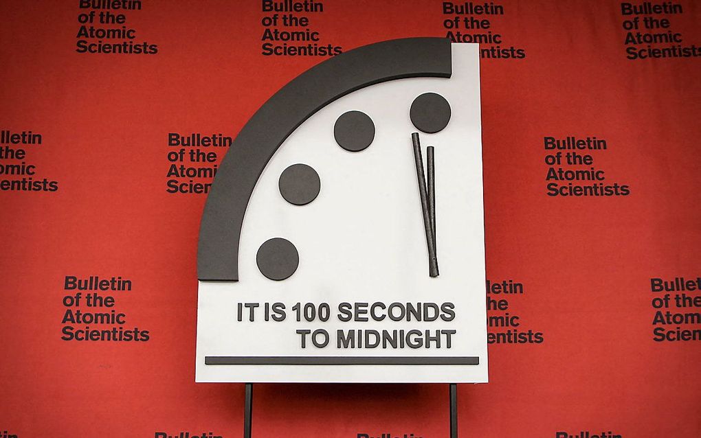 De Doomsday Clock. beeld AFP, The Hastings Group