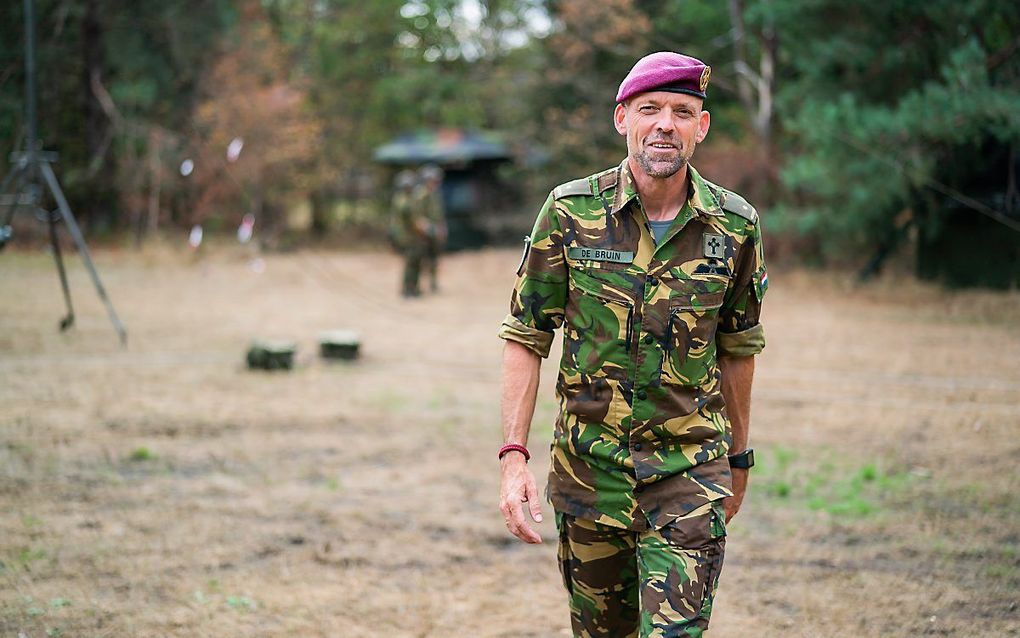 Ds. Jan-Derk de Bruin, krijgsmachtpredikant bij Defensie, uitgezonden door de PKN. beeld Defensie