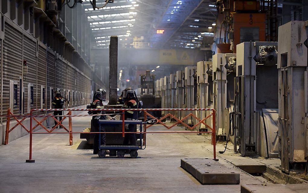 Aluminiumfabriek in het Noord-Franse Loon-Plage. beeld AFP, Francois Lo Presti