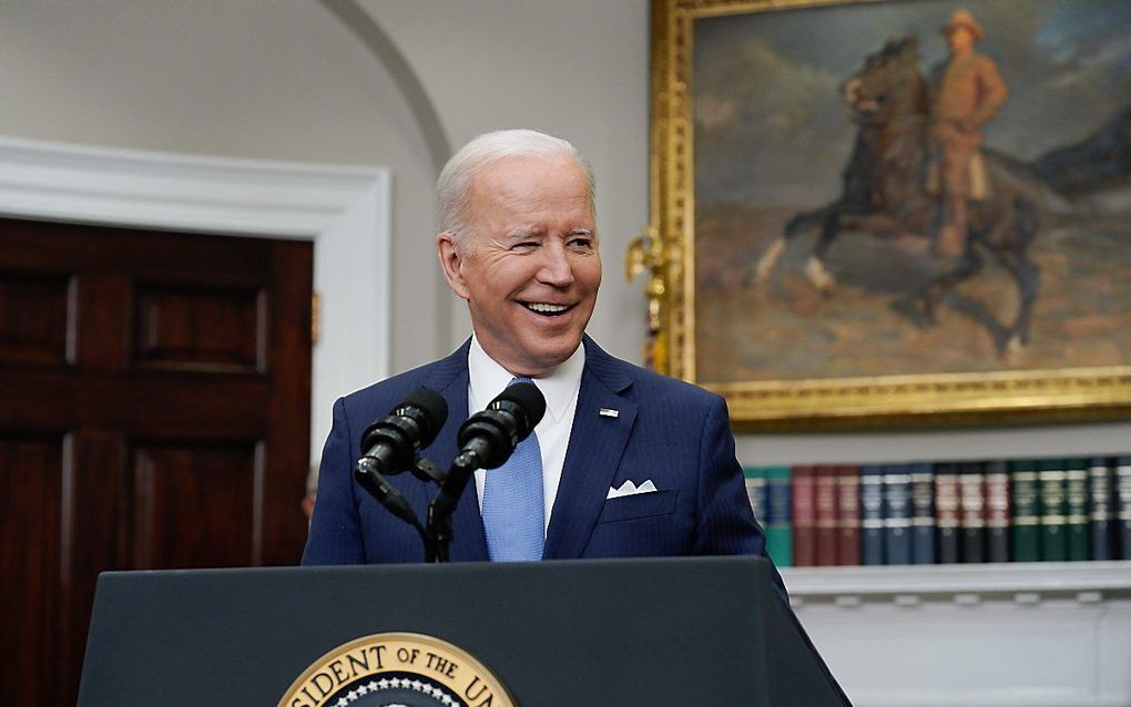 Biden. beeld EPA, Yuri Gripas