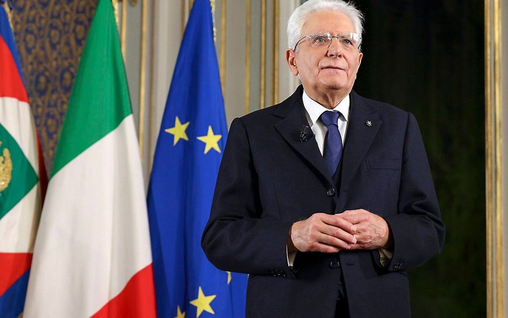 Sergio Mattarella. beeld EPA, PAOLO GIANDOTTI